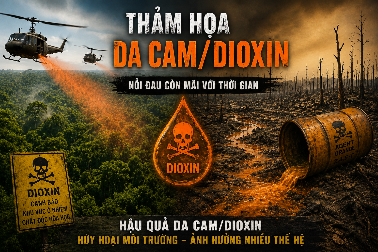65 NĂM NGÀY THẢM HỌA DA CAM Ở VIỆT NAM - HÃY QUAN TÂM, CHĂM SÓC VÀ HỖ TRỢ NẠN NHÂN CHẤT ĐỘC DA CAM/ĐIOXIN